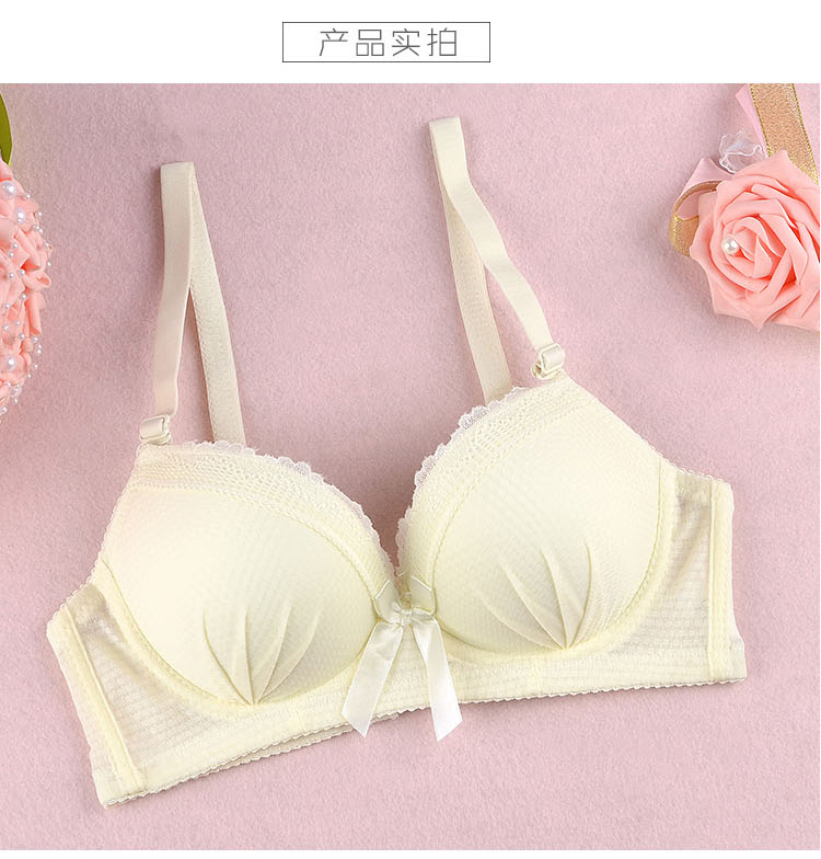 Trắng tinh khiết mới vòng thép sinh viên ngực nhỏ vô hình áo ngực cotton siêu nhỏ 32 cô gái cotton mỏng đồ lót nội y cao cấp
