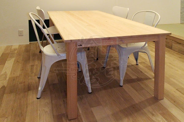 Japanese Hinoki hinoki dining table desk custom simple and warm Japanese style rectangular solid wood negotiation dining table