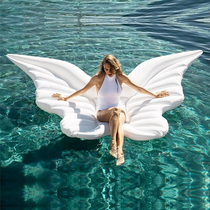 Angel wings inflatable floating bed butterfly floating wing water swimming ring air cushion wedding photo props