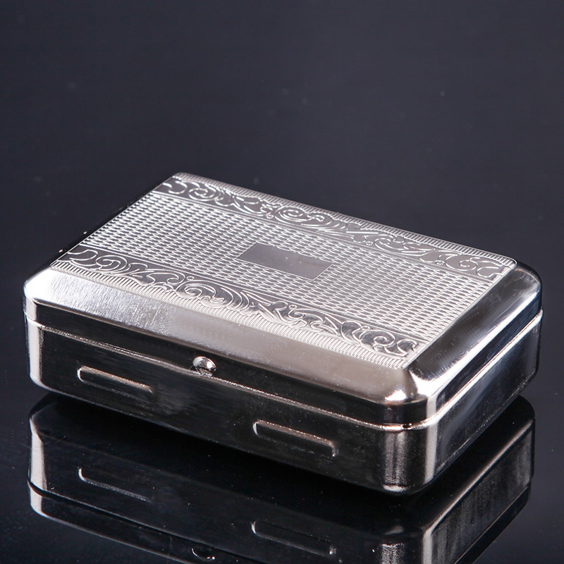 Metal tobacco box small moisturizing portable pipe accessories tobacco box 70mm cigarette box short hand roll smoke exclusive