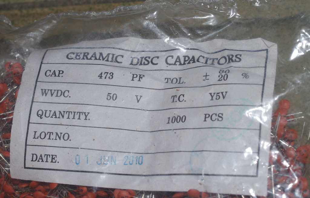 1000 473PF Stock Capacitors in 5 yuan