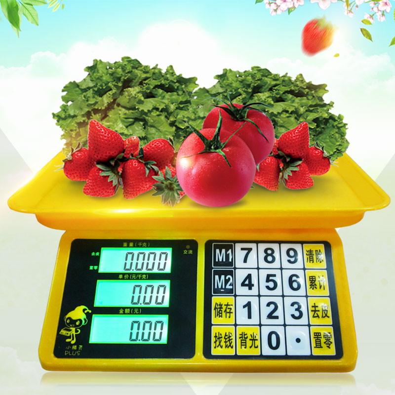 Yongzhou pricing electronic scale small fruit scale vegetable scale 30kg 10g weighing scale precision platform scale table scale