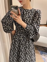 Full nectar custom over kneecap style comeback collection waist display slim temperament one-piece dress Womens spring autumn new woman A word crummy dress