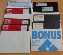 5 inch FLOPPY DISK 1 2M FLOPPY DISK BULK SECOND-HAND 5 PIECES FOR SALE
