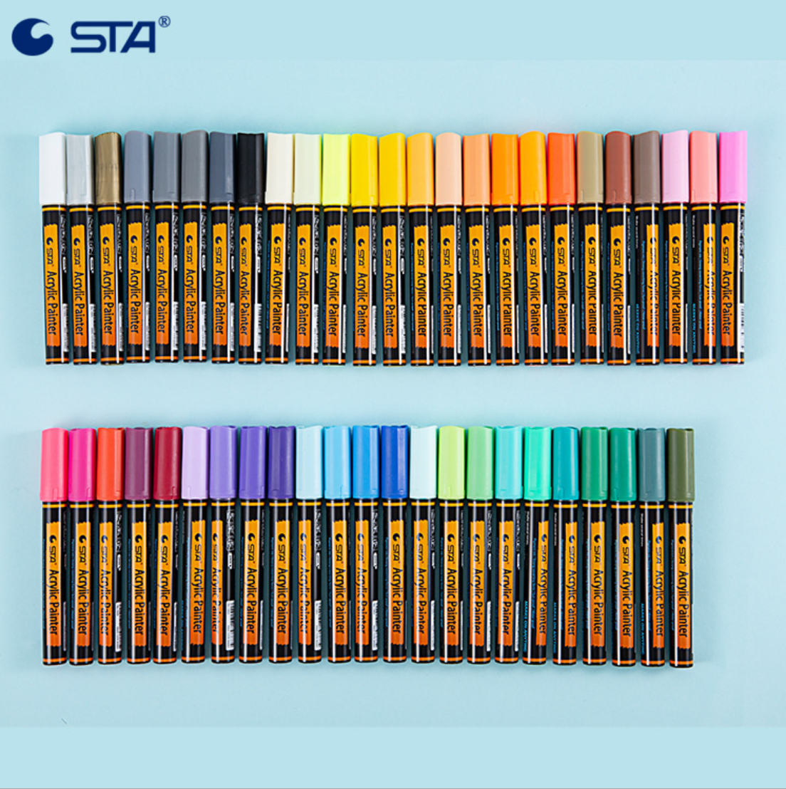 New Stara STA1000 Acrylic Marker 50 Color Set Full sale including pen bag pen holder bulk
