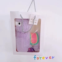 Сиреневая альпака, сумка-чехол, комплект, подарок на день рождения