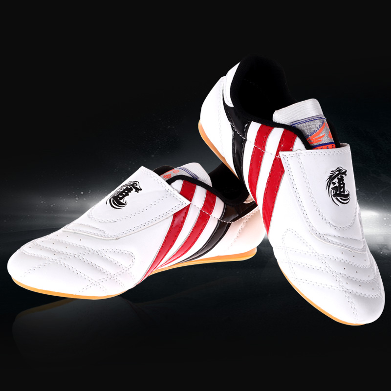 Leaping taekwondo shoes breathable and abrasion resistant cattle rib bottom male and female road shoes martial arts shoes training road shoes