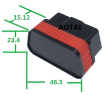  OBD plug connector ELM327 Bluetooth OBD plug shell