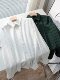 Classic versatile black and white striped chiffon shirt 2025 new slim commuting elegant dark green shirt for women