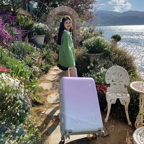 NAKURU香芋紫拉杆箱大容量高颜值箱子可爱韩版行李箱女学生密码箱