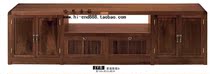  Jazz rack Home theater B TV cabinet solid wood black walnut cabinet(freight to pay)