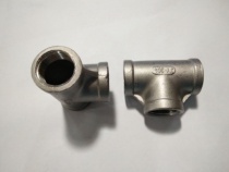 304 stainless steel NPT three-way beauty mark tee joint NPT internal thread tee NPT1 2 4 points