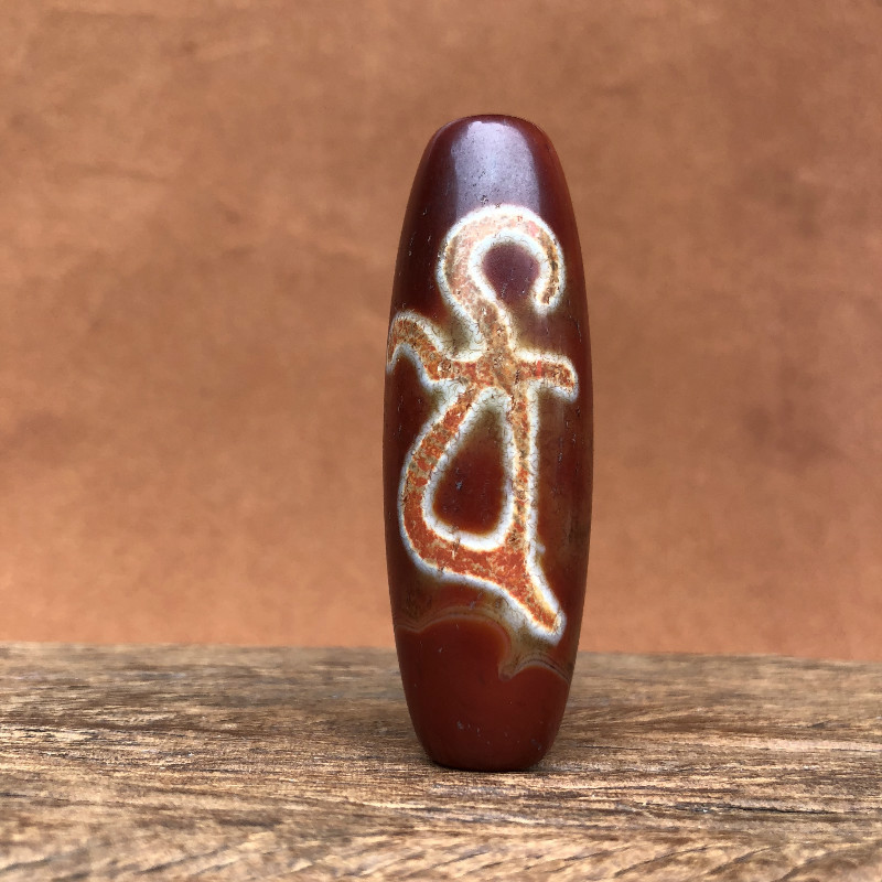 Tibetan Tantric Dzi Dzi Dzi Authentic to Pure Agate Chalcedony Wrapped in pulp oil moisturizing clear weathering