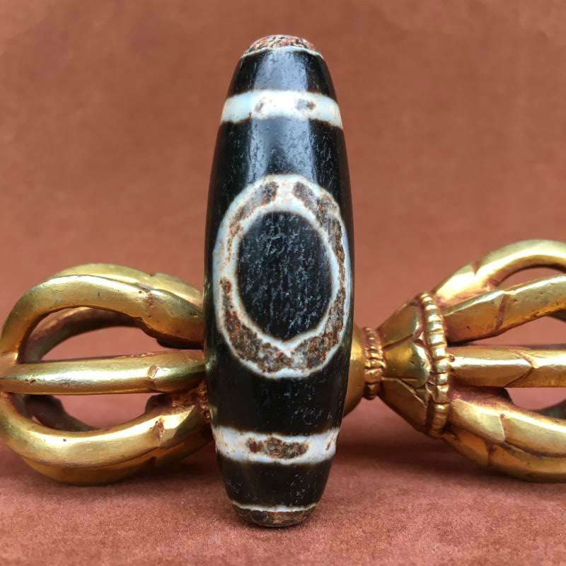 Tibetan Tantric Dzi Beads Tibetan Heaven and Earth Dzi Beads Genuine to Pure Agate Chalcedony Packed Pulp Oily Weathered