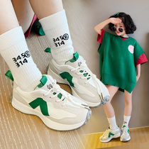 Ochoaly Boy Collage Old Daddy Shoes 2022 Summer New Children Soft Bottom Sneakers Girl Retro Running Shoes