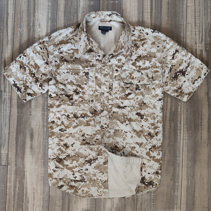 Clearance American 511 Tactical Shirt Men's Summer Breathable Short-Sleeve Work Shirt Outdoor Military Fan Thin Wear-Resistant Shirt