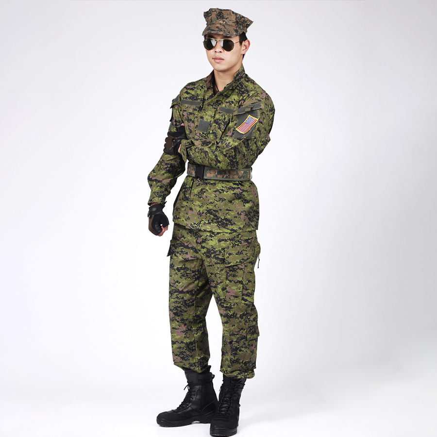 Summer American Daters Digital Camouflak Suits Military Fans Outdoor CS For Training Jacket Special Soldiers Field Tactical Suits