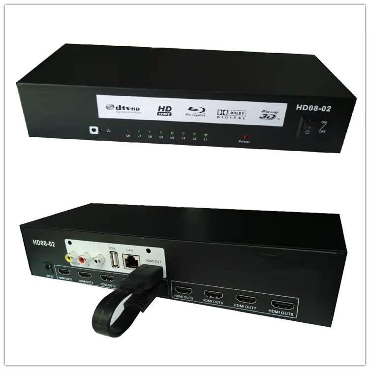 Cửa hàng truyền hình HD 4K streamer code một máy trình diễn tám máy nghe nhạc mạng lõi tùy chỉnh phim quảng cáo