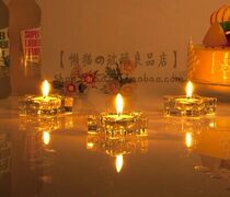 Glass candle holder romantic wedding special heart-shaped candle Cup creative gift Valentines Day Chinese style