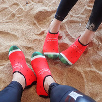Fashion tourism resort beach snorkeling diving non-slip swimming watermelon running back Creek men and women couple shoes