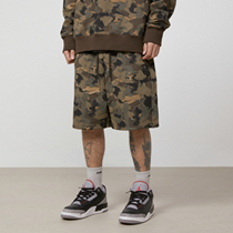 S45 (original 1807)graffiti camouflage knitted shorts spring new street loose mens sports casual pants