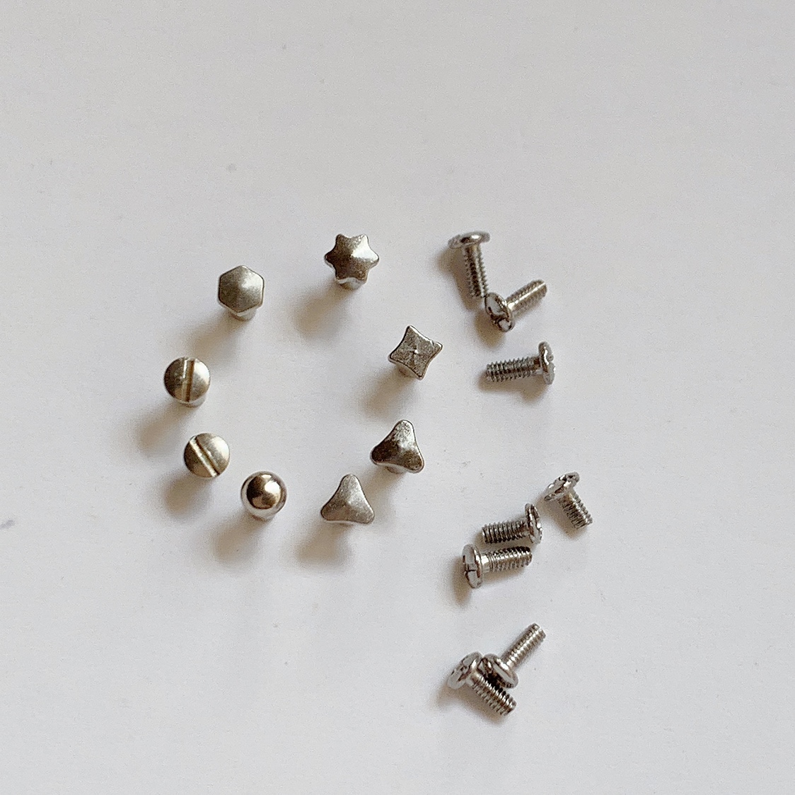Glasses screw counterpart screw male screw butt screws 1 6 pairs of 1 2 counterpart screws