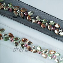 New clothing decorative accessories imported resin wear-resistant shiny diamond handmade white black order beads lace sale