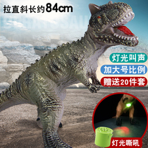 Simulation childrens dinosaur toy soft rubber super large Tyrannosaurus triceratops pterosaur Jurassic animal model gift