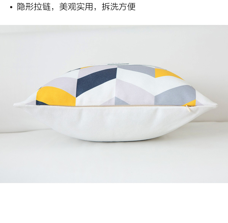 in bông vàng gối giữa thiết kế Scandinavian tối giản hình học trong mô hình đệm ghế sofa văn phòng đệm vàng - Trở lại đệm / Bolsters gối và chăn 2 trong 1