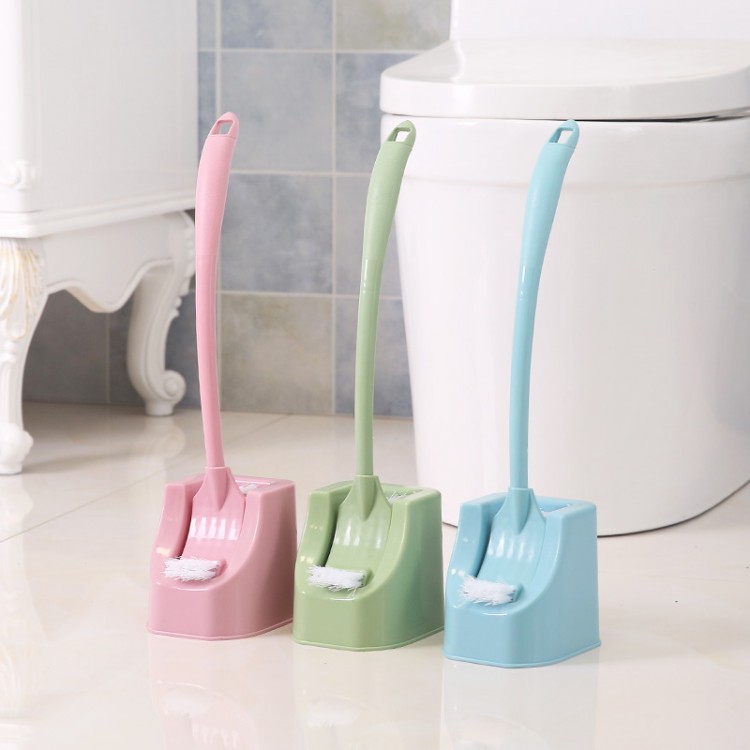 Nordic creative multi-function combination toilet brush set Toilet wash toilet double-sided bending without dead ends long handle brush