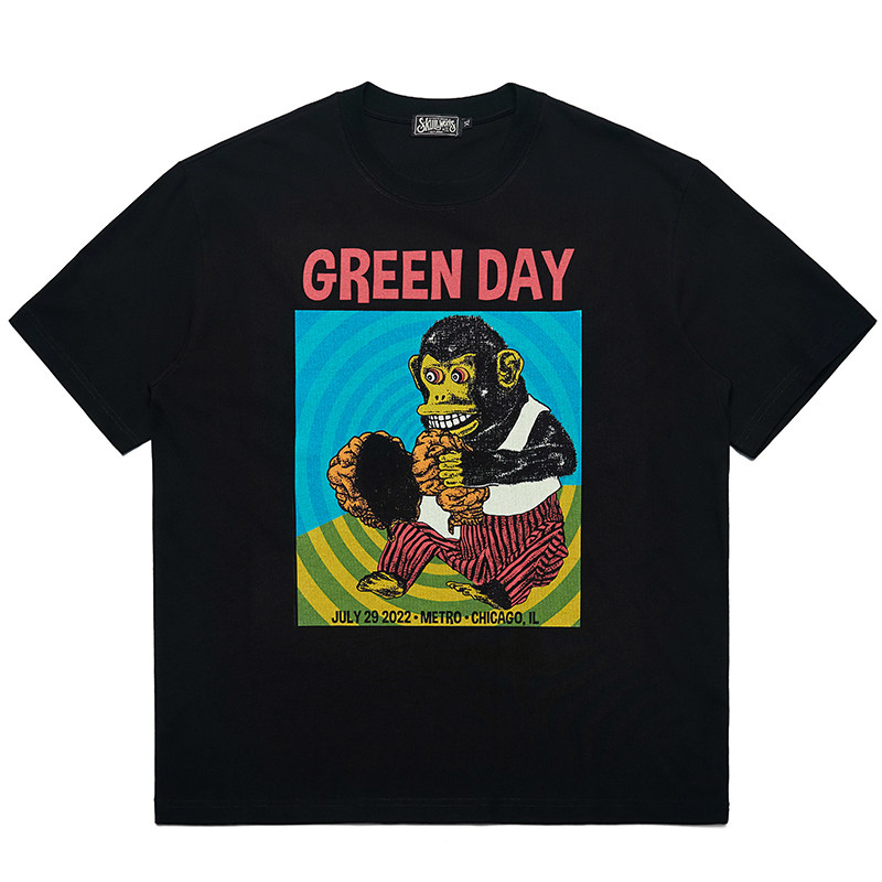 Green Day, ПАНК-панк-группа Green Day, мультяшная рок-футболка из плотного хлопка с короткими рукавами для мужчин и женщин