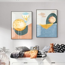 Modern simple Nordic bedroom decoration painting room bedside painting corridor aisle porch Crystal Diamond Mural