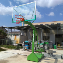 Mobile basketball rack Adult outdoor basketball rack Home training game standard blue ball rack floor-standing outdoor adult