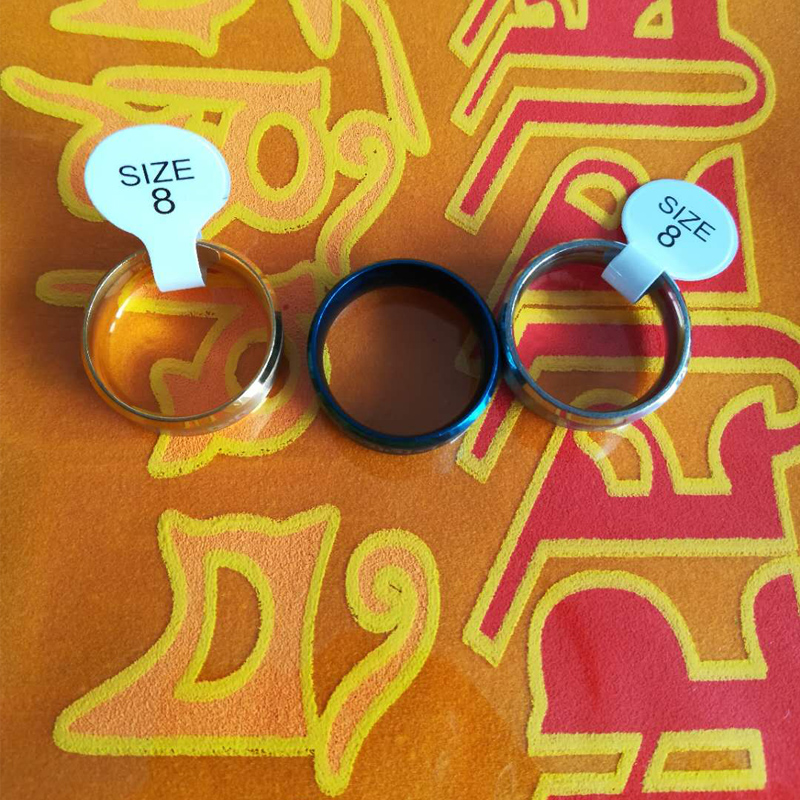 39 海海 法师 心咒 Phật giáo nhẫn đôi nhẫn trang sức Tây Tạng nhẫn vàng 18k