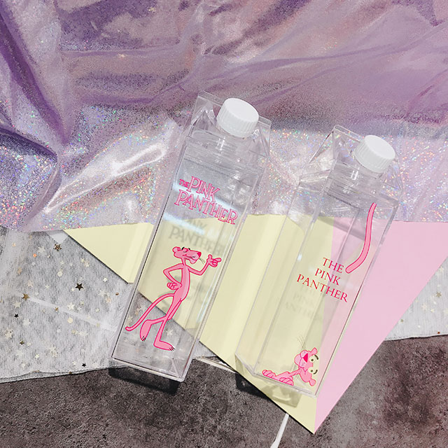 Hàn Quốc Sáng tạo Hộp sữa Kiểu dáng Cup nhựa Hoạt hình Cô gái Trái tim Kỳ lân cầm tay Cup Sinh viên Cup bình giữ nhiệt cao cấp