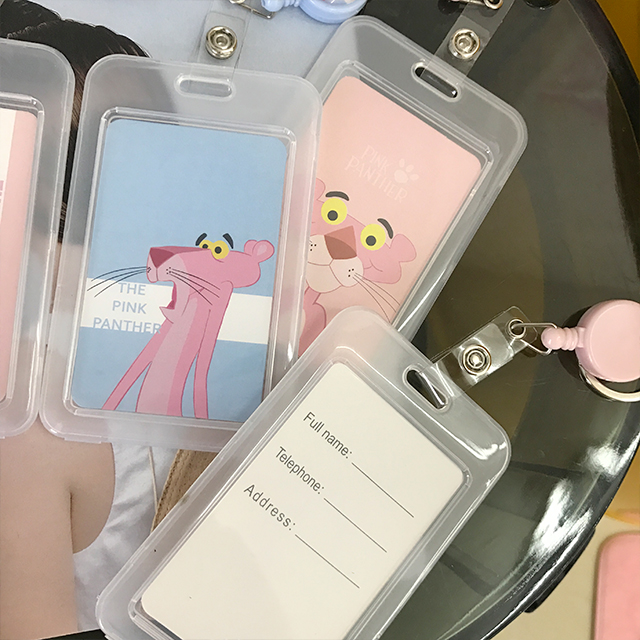 Trong suốt có thể thu vào keychain acrylic sáng tạo xe buýt phim hoạt hình sinh viên dễ thương giao thông vận tải bữa ăn thẻ bảo vệ kiểm soát truy cập bộ thẻ ví nữ