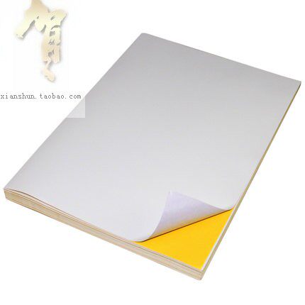 A4 adhesive photocopy paper label paper adhesive label sticker bright face glossy surface print label paper