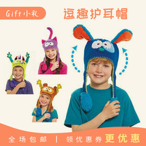 Baby Ssurei Tongan Pinch Air Bag Will Move Cute Funny Performance Autumn Winter Warm Baby Knitted Protective Ear Cap