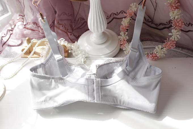 Áo ngực nữ cỡ lớn Thêu mùa hè mỏng phần thoải mái 75-95BCD cup chất béo mm bra bra bên - Strapless Bras đồ lót nữ