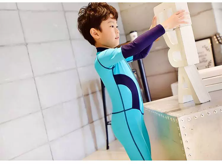 Nhanh chóng làm khô quần dài tay một mảnh Kem chống nắng nam và nữ Hàn Quốc trẻ nhỏ và lớn trẻ em quần áo thể thao