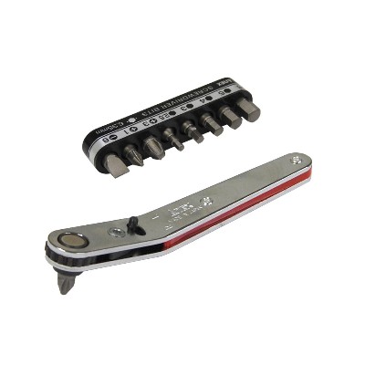 Japan ANEX ultra-thin ratchet screwdriver 429 hexagon corner narrow installation cross word micro wrench
