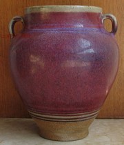 Jun-glaze second series porcelain vase from the 1970s and 1980s #1