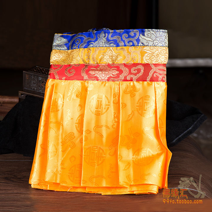 Puma drapery hanging curtain Tibetan Buddhist hall decoration Tibetan national style eight auspicious wall top curtain length of 4 7 meters