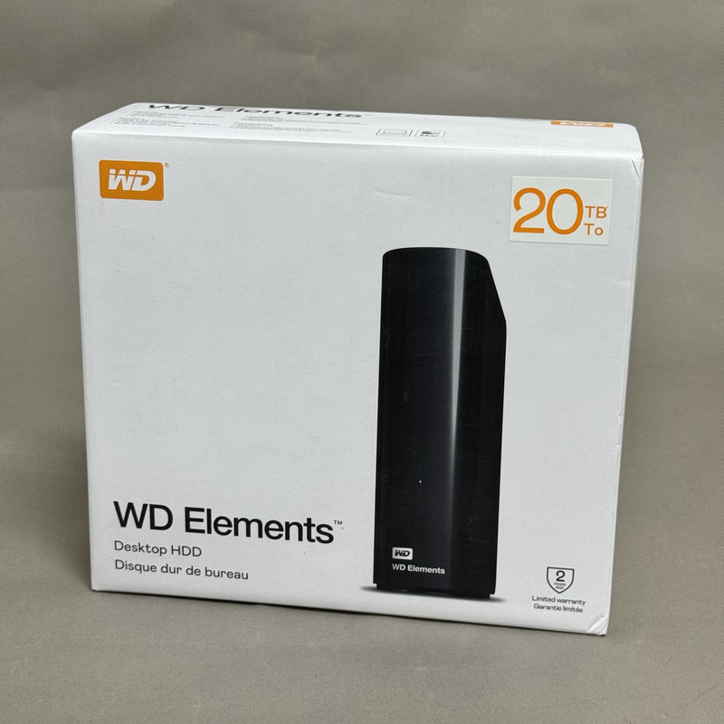Wd/Western Digital Element 20Tb Mobile Hard Drive Usb3.0 High-Speed 22t Wdbwlg0200Hbk