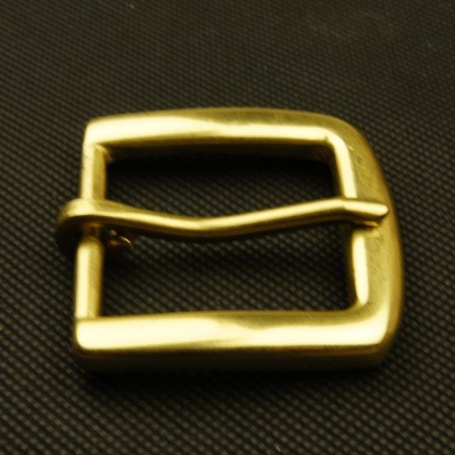 Pure Brass Needle Strap Buttoned Tannic Leather Strap Accessories Pure Handmade Polished Male Punch Strap Head Micro Imperfections