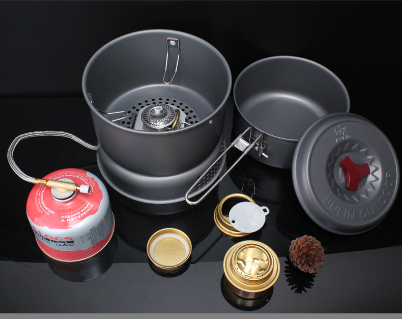 Bước đi rừng ngoài trời nồi đặt nồi đơn Bếp lò cồn BL100-Q1 bếp gió - Bếp lò / bộ đồ ăn / đồ nướng dã ngoại bếp nướng than hoa ngoài trời chân cao