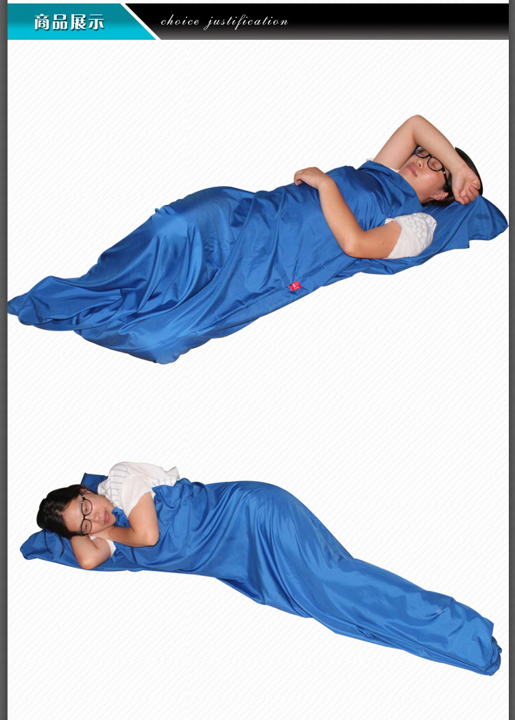 Túi ngủ du lịch ngoài trời bằng vải cotton Du lịch kinh doanh khách sạn lót du lịch bẩn Máy điều hòa không khí nhẹ mini túi ngủ mùa hè