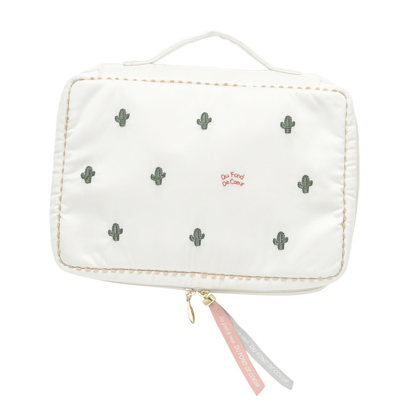 Ice Cream Sweetness Cuddly Cactus Embroidery Travel Cashier Bag for handbag lingerie containing bag