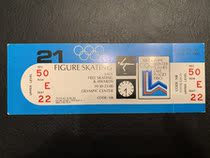 B019 1980 Lake Placid Olympic Winter Olympic Games Men Free Skating Tickets