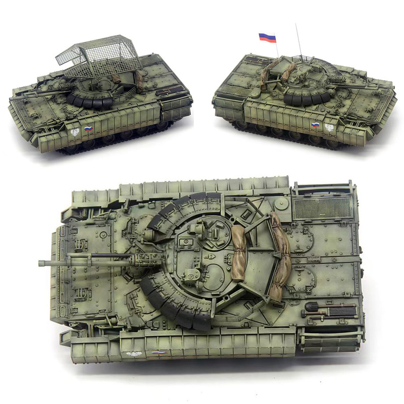88Model 1/72 Russian Bmp3M Armored Infantry Fighting Vehicle with Defense Roof Finished Model